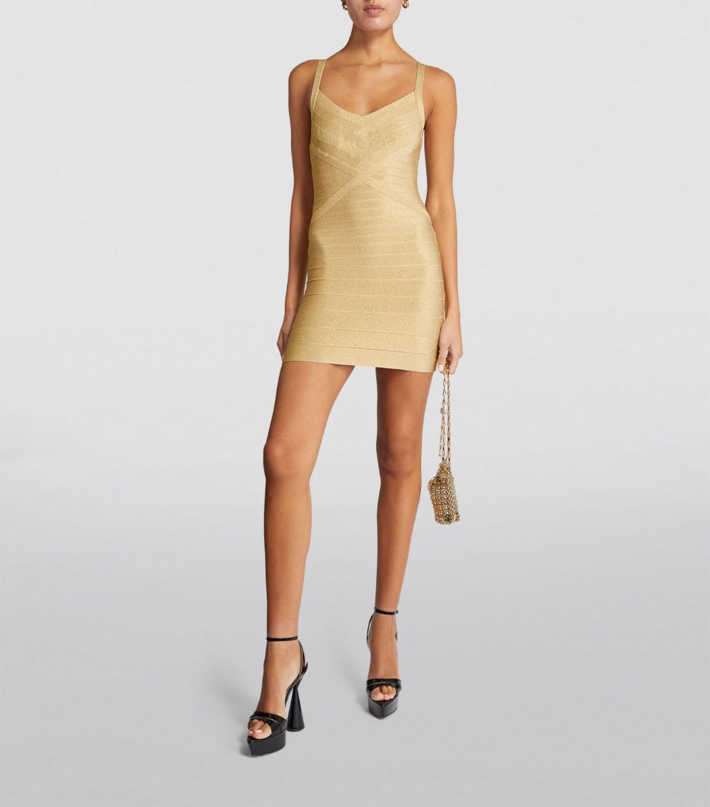 Hervé Léger Hervé Léger Sleeveless Icon Mini Dress