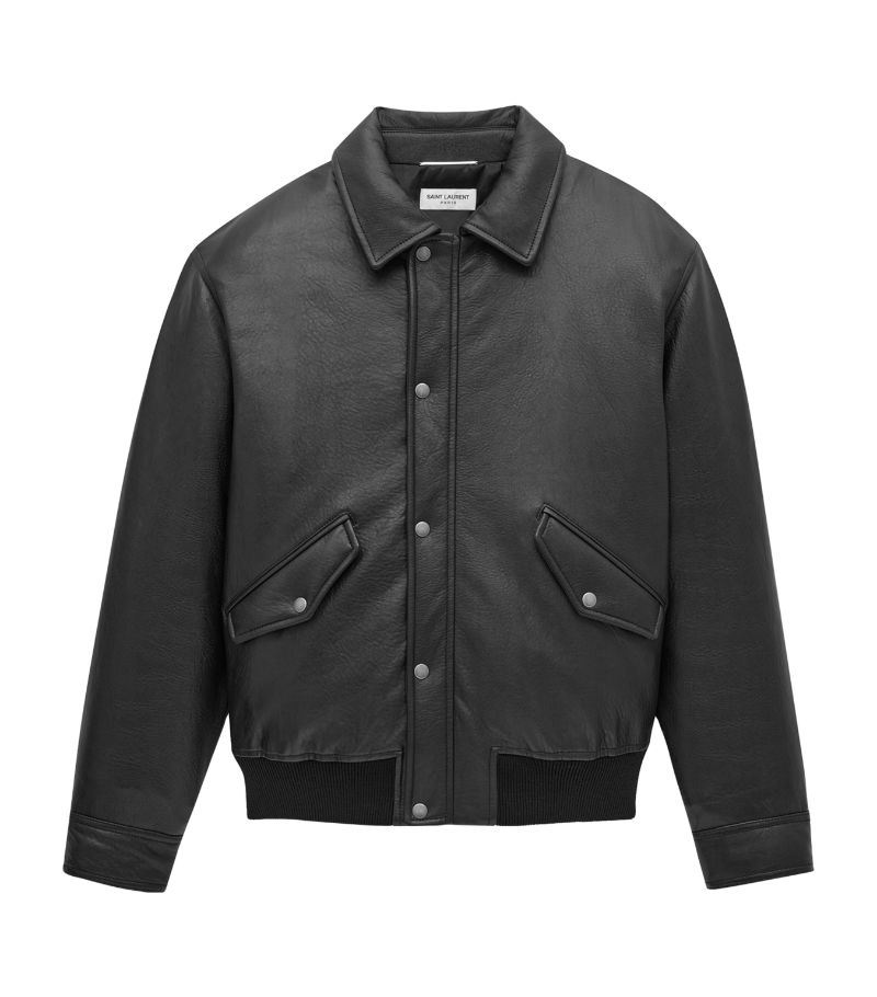 Saint Laurent Saint Laurent Lambskin Bomber Jacket