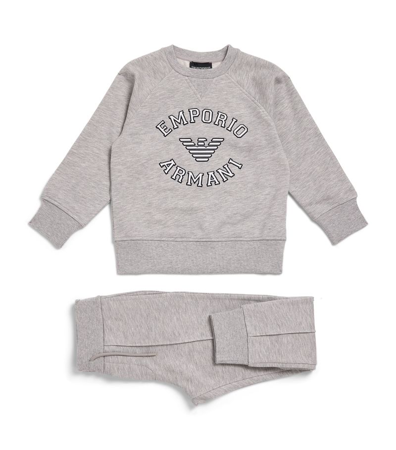 Emporio Armani Kids Emporio Armani Kids Jersey Logo Sweatshirt And Sweatpants Set (4-16 Years)