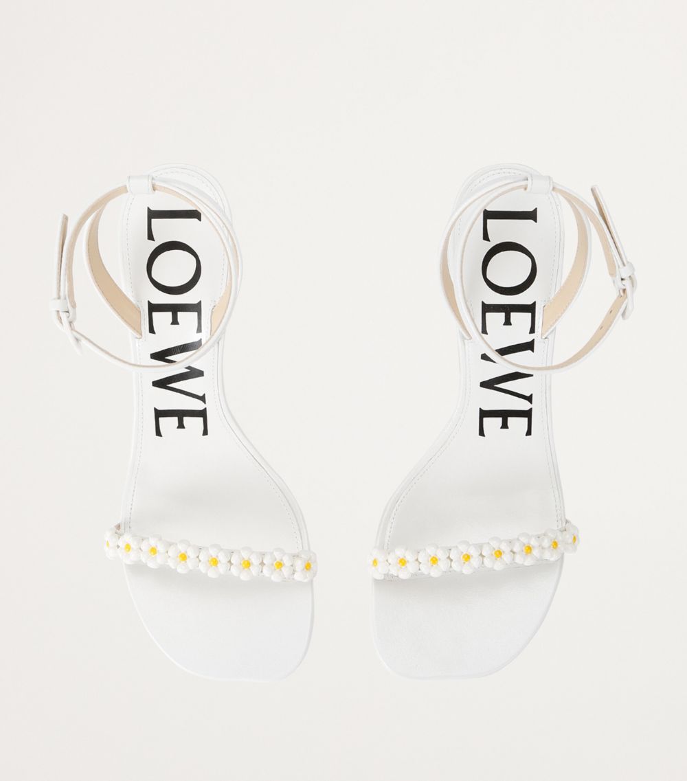 Loewe Loewe X Paula'S Ibiza Leather Petal Daisy Sandals 90