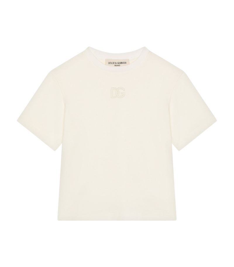 Dolce & Gabbana Dolce & Gabbana Kids Embroidered-Logo T-Shirt (2-6 Years)