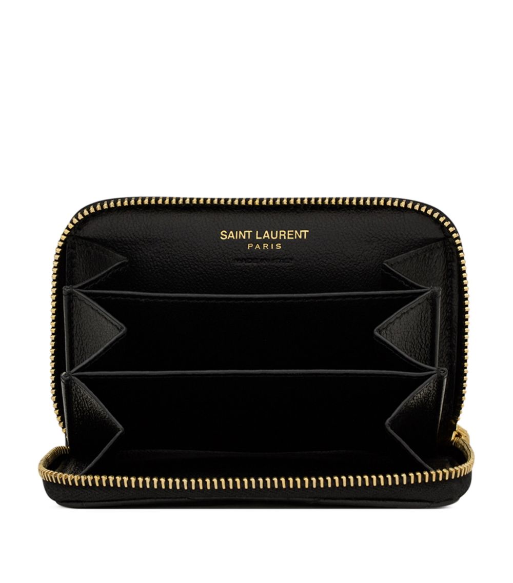 Saint Laurent Saint Laurent Cassandre Matelassé Zip-Around Wallet