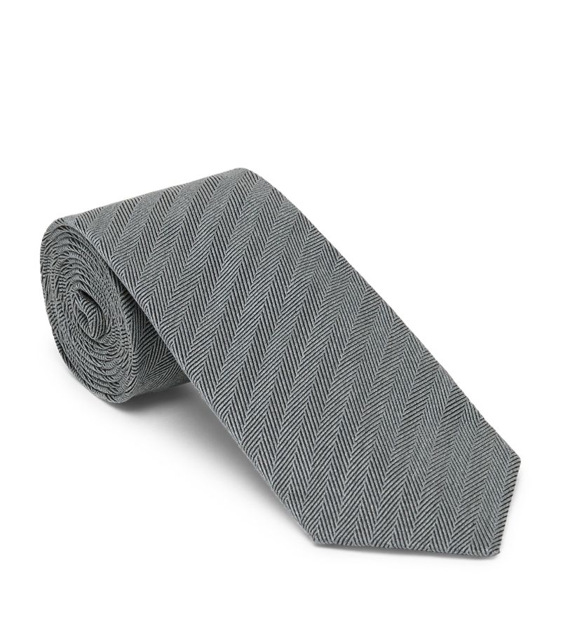 Brunello Cucinelli Brunello Cucinelli Silk Chevron Tie