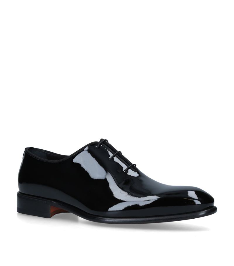 Santoni Santoni Patent Carter Wholecut Oxford Shoes