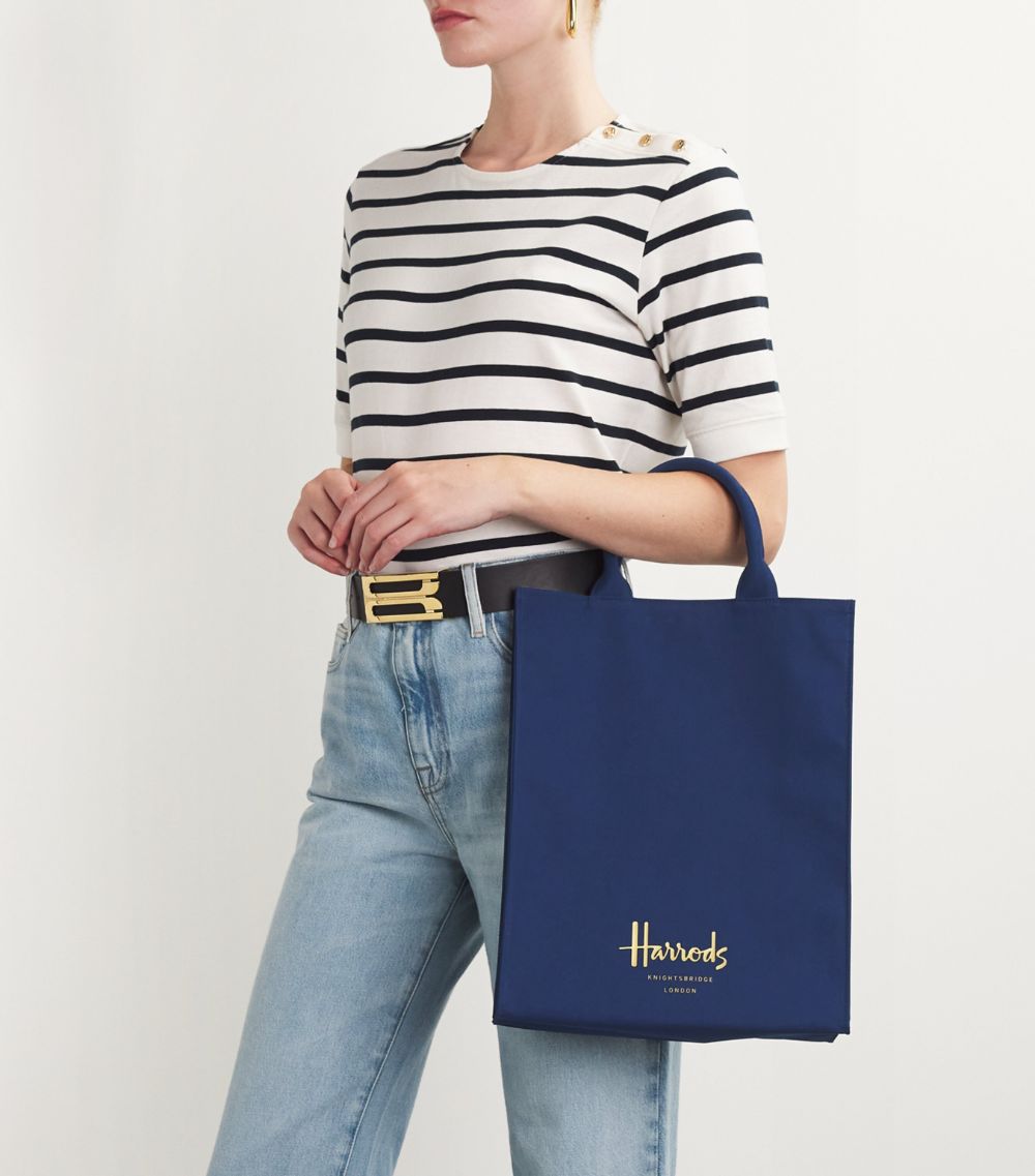 Harrods Harrods Medium Cotton Logo Tote Bag