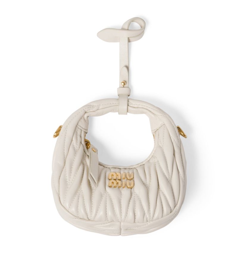 Miu Miu Miu Miu Mini Nappa Leather Wander Top-Handle Bag