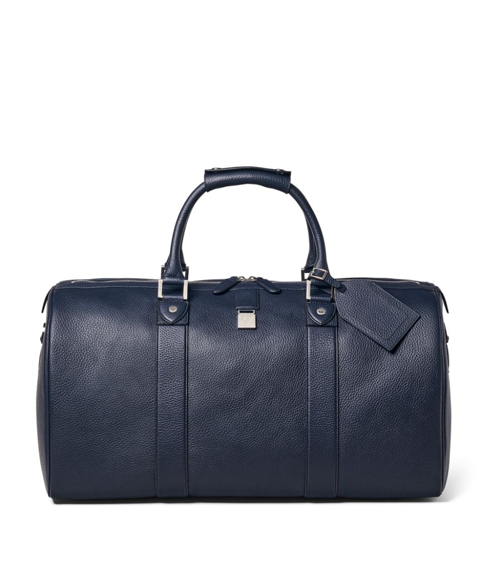  Aspinal Of London Leather Boston Holdall