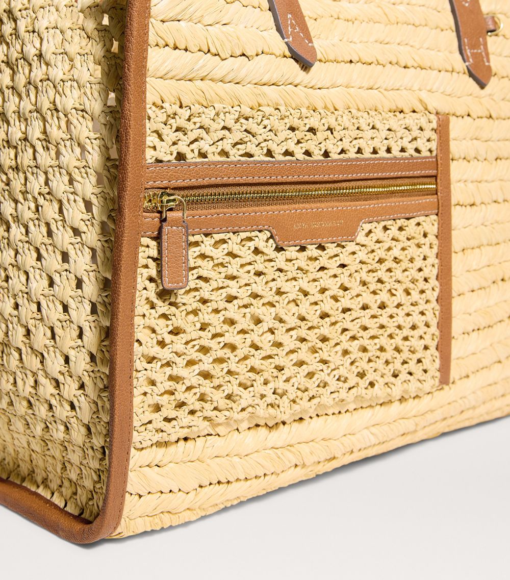 Anya Hindmarch Anya Hindmarch Raffia Pocket Tote Bag