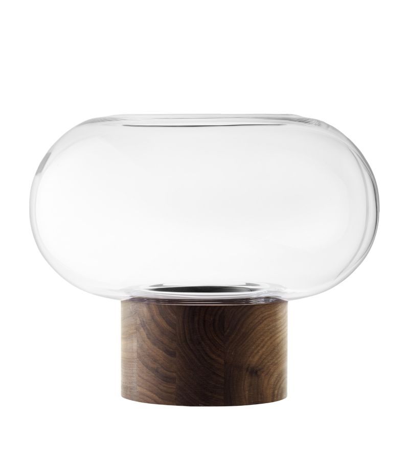 Lsa International Lsa International Glass-Walnut Oblate Vase (28Cm)