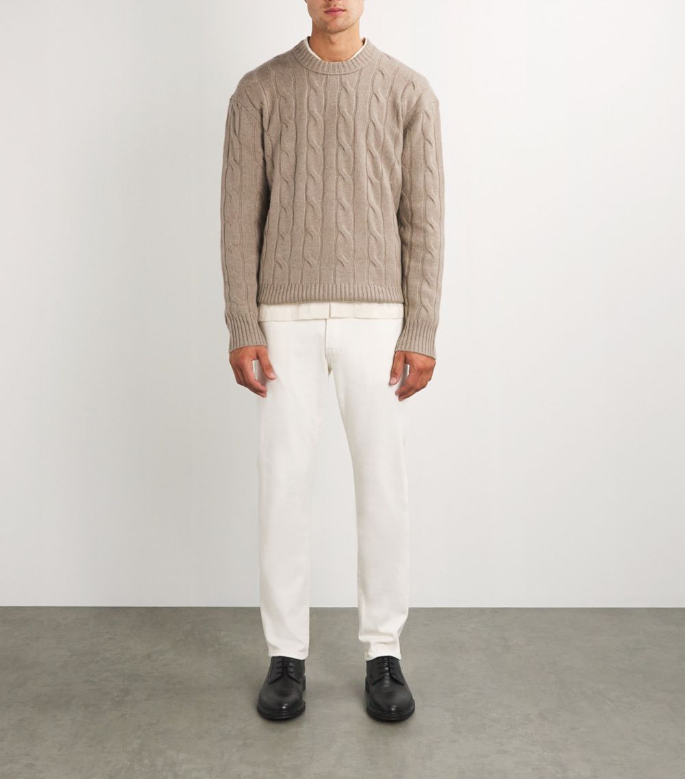 Frame Frame Cashmere Cable-Knit Sweater