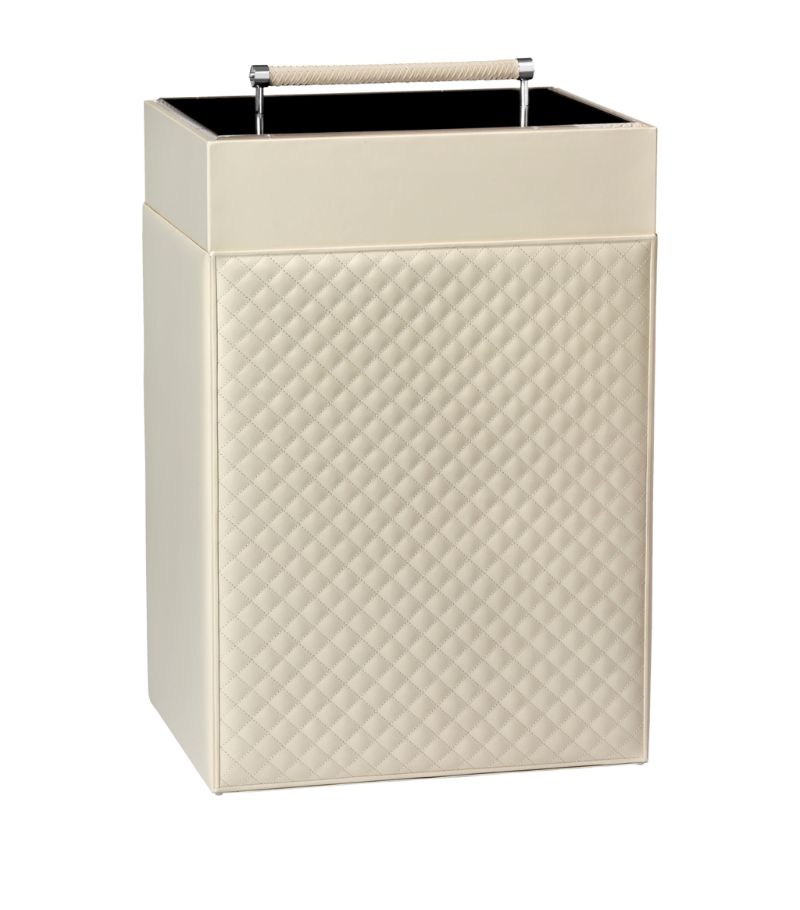 Riviere Riviere Quilted Leather Laundry Basket