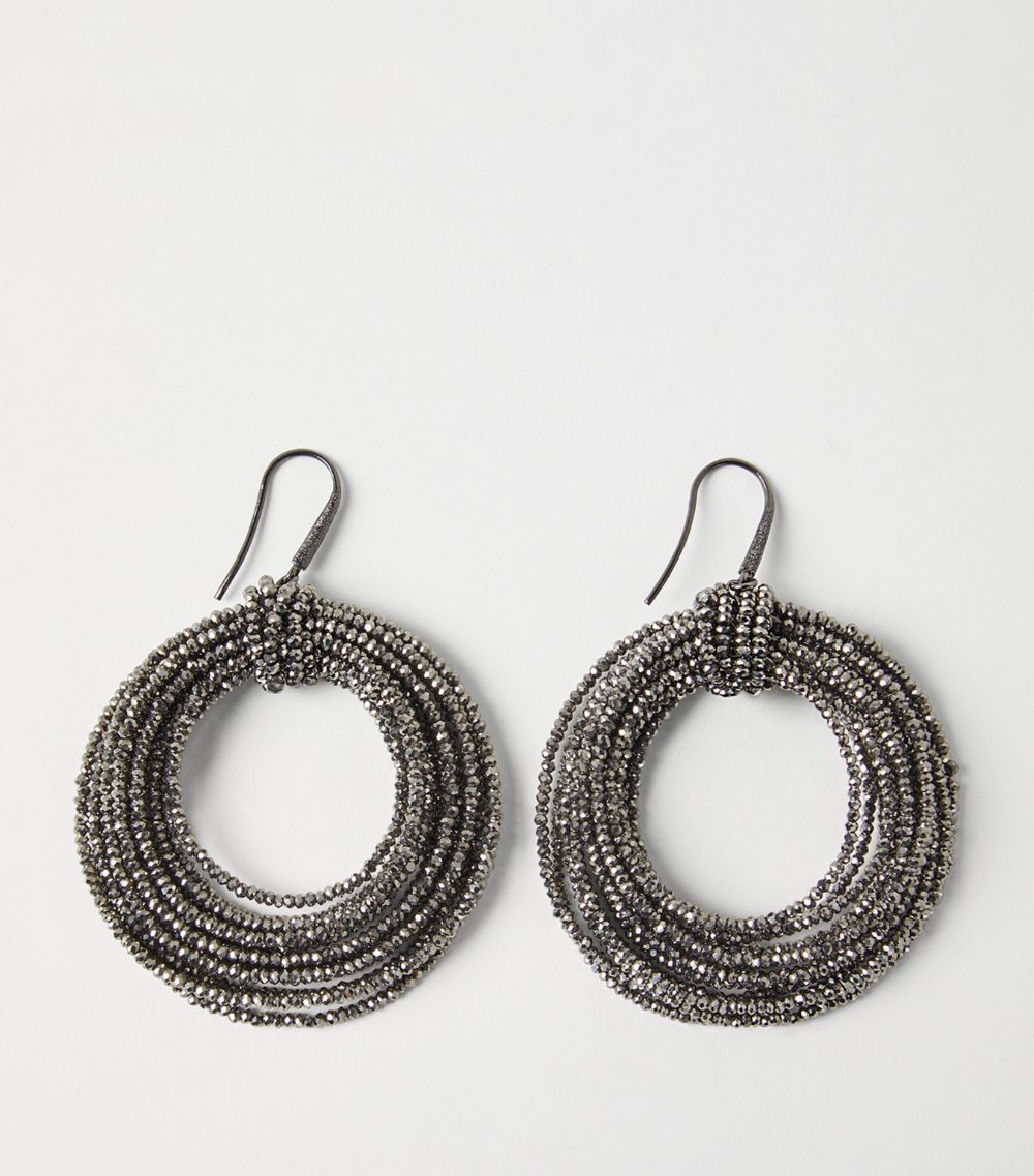 Brunello Cucinelli Brunello Cucinelli Monili Vetro Hoop Earrings