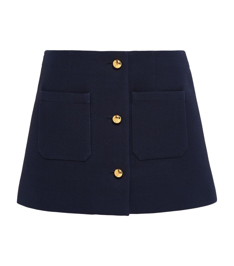 Prada Prada Wool-Silk Mini Skirt