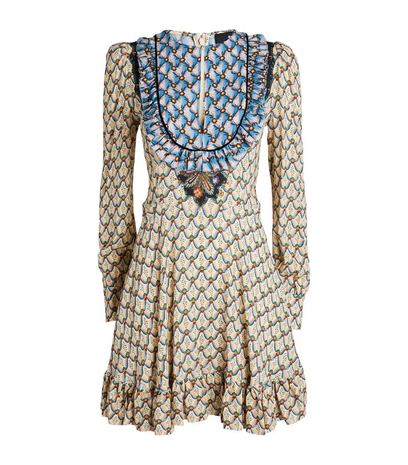 Etro ETRO Patterned Bib Mini Dress