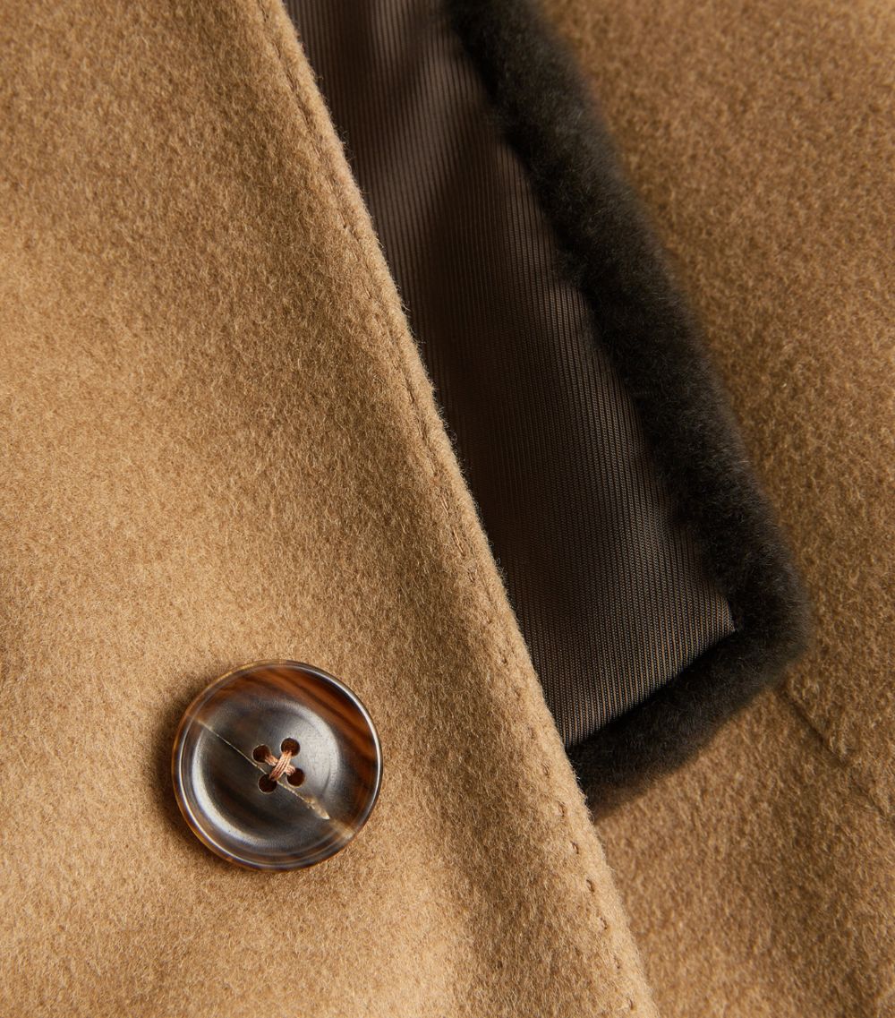 Canali Canali Detachable-Collar Pea Coat