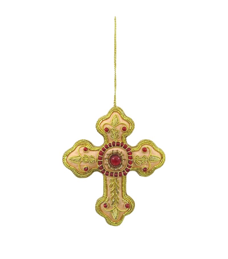 Harrods Harrods Embellished Cross Tree Decoration