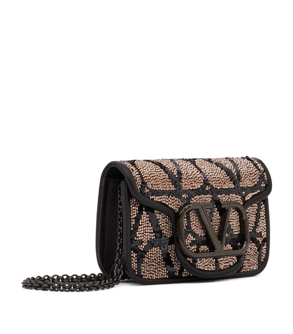 VALENTINO GARAVANI Valentino Garavani Mini Silk Beaded Loco Cross-Body Bag