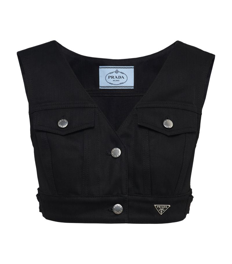 Prada Prada Denim Crop Top