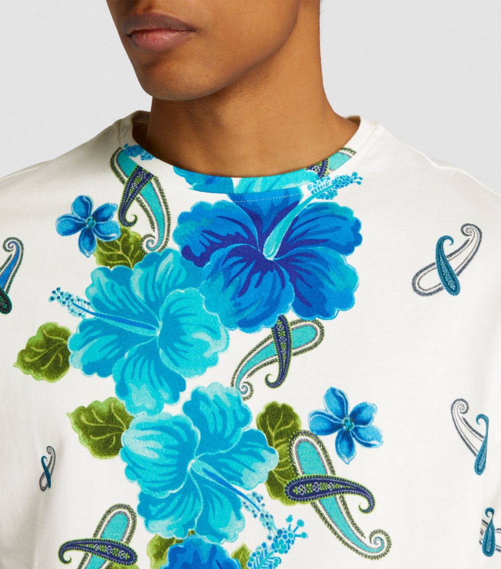 Etro Etro Cotton Hydrangea T-Shirt