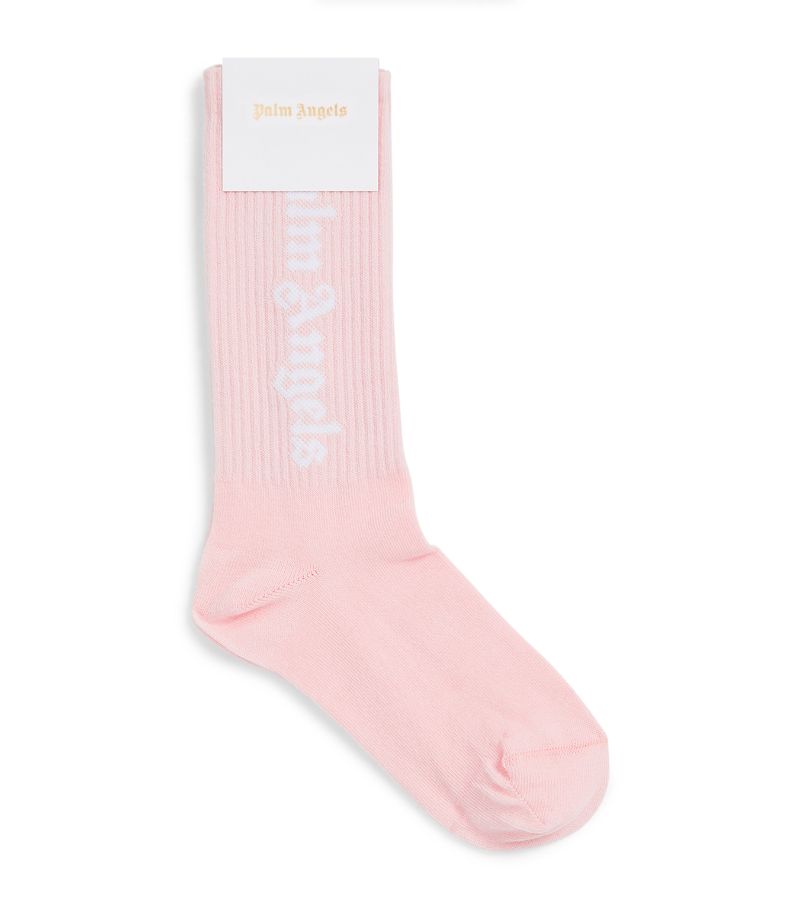 Palm Angels Kids Palm Angels Kids Logo High Socks