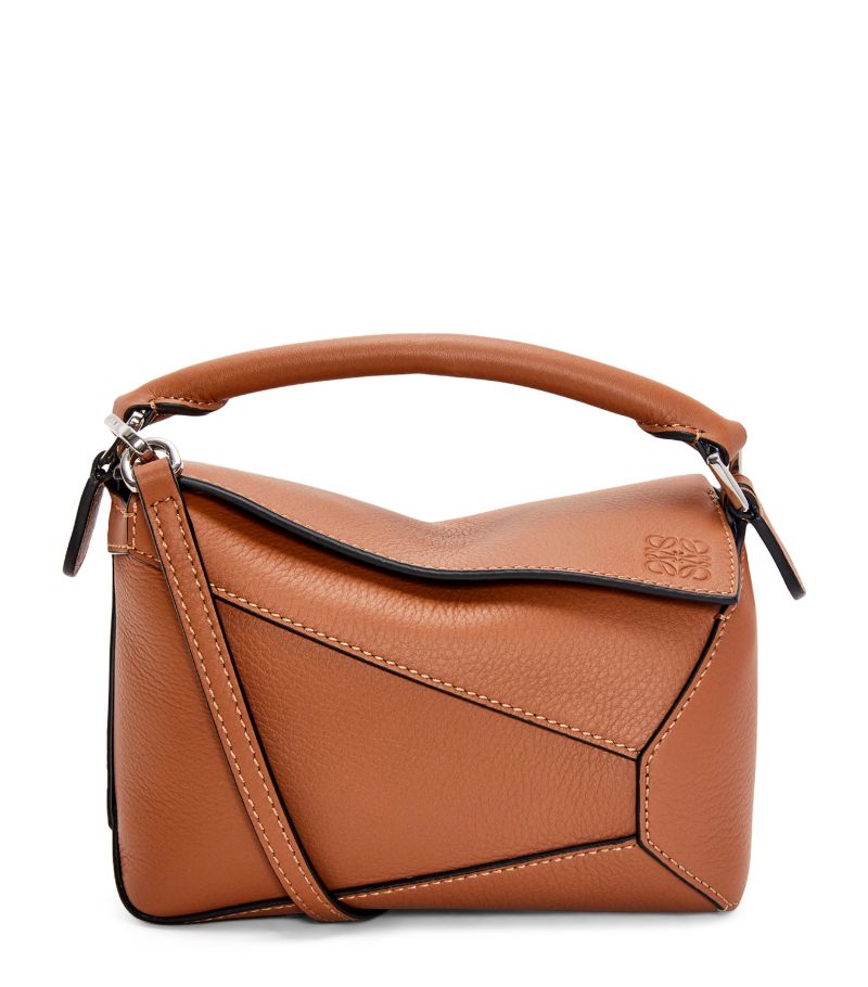 Loewe Loewe Mini Leather Puzzle Edge Top-Handle Bag