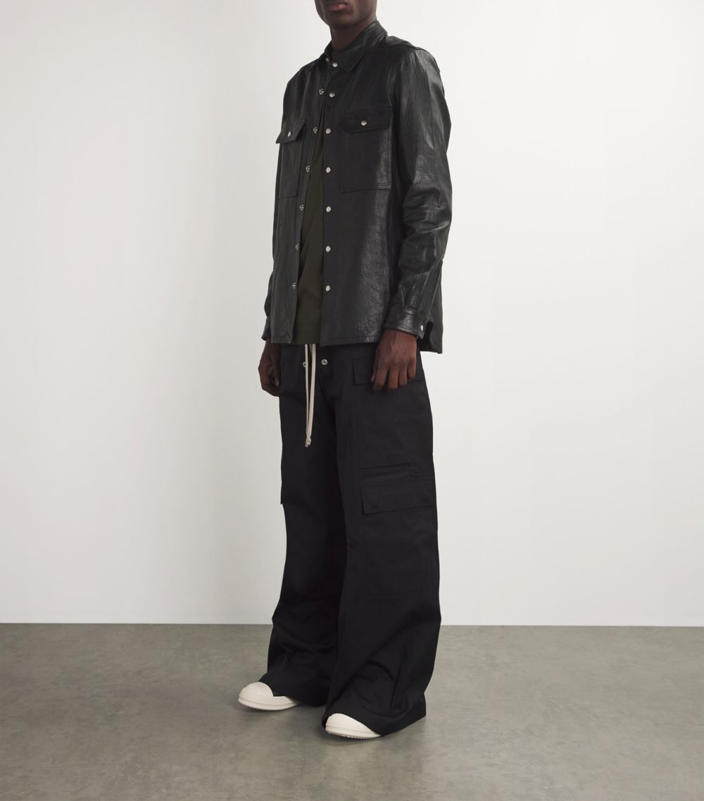 Rick Owens Rick Owens Leather Overshirt