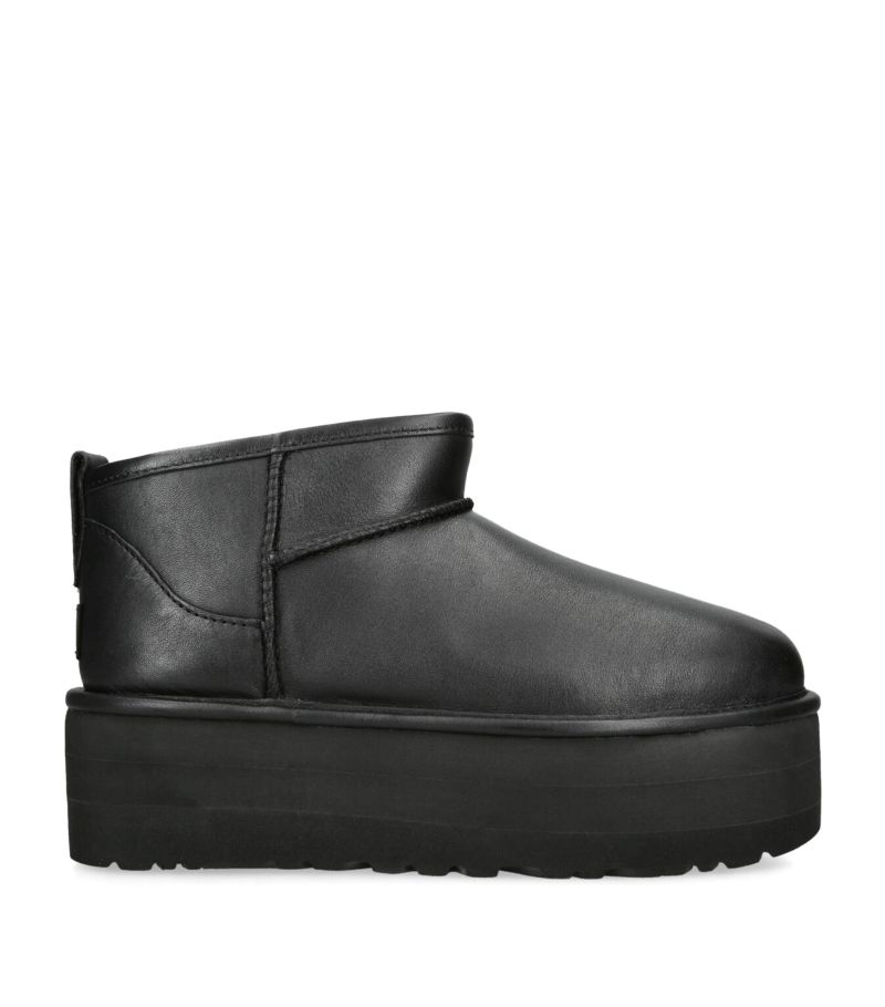 Ugg Ugg Leather Classic Mini Platform Boots