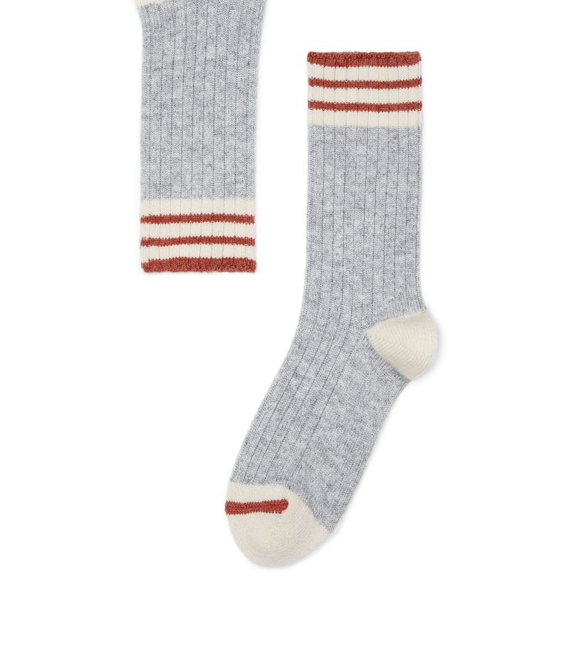 Brunello Cucinelli Brunello Cucinelli Cashmere Striped Socks