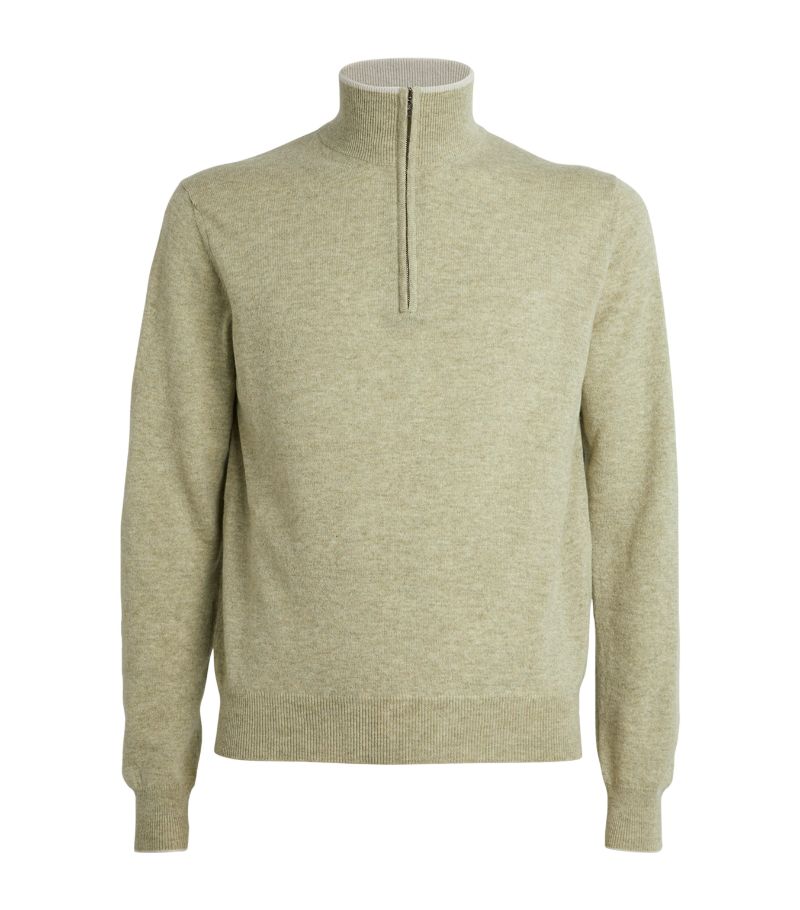 Fioroni Cashmere Fioroni Cashmere Cashmere Quarter-Zip Sweater