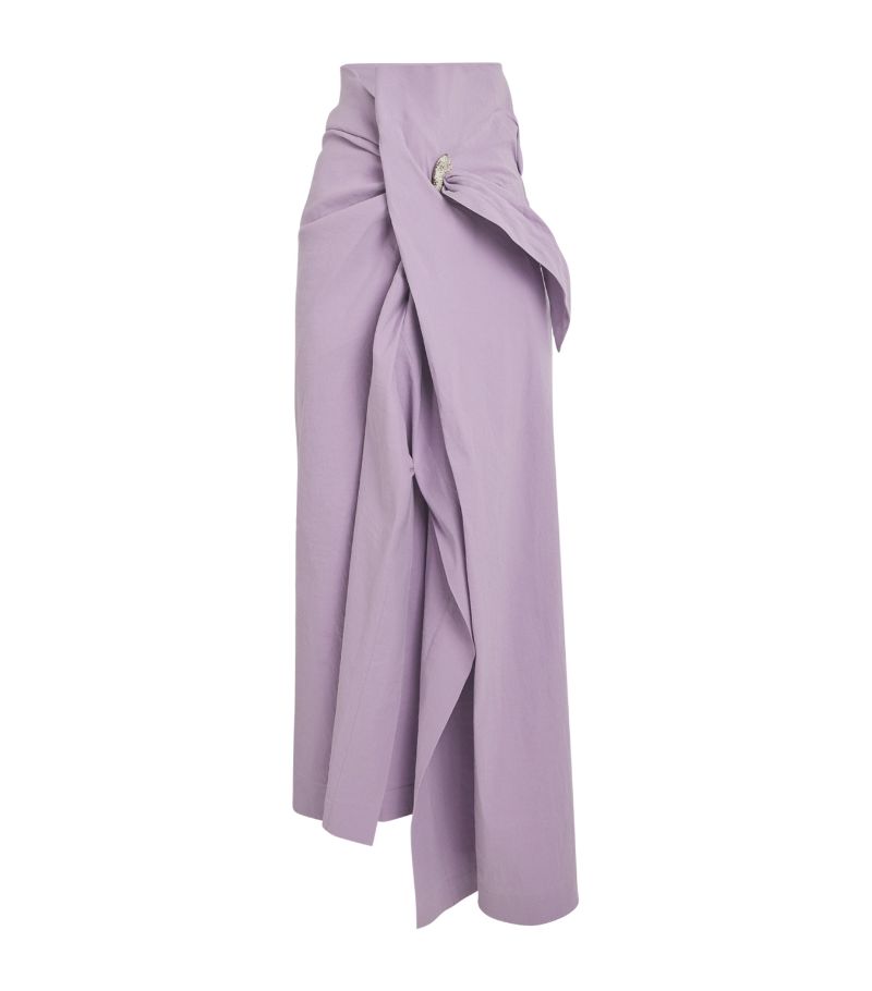 Issey Miyake Issey Miyake Asymmetric Enclothe Midi Skirt