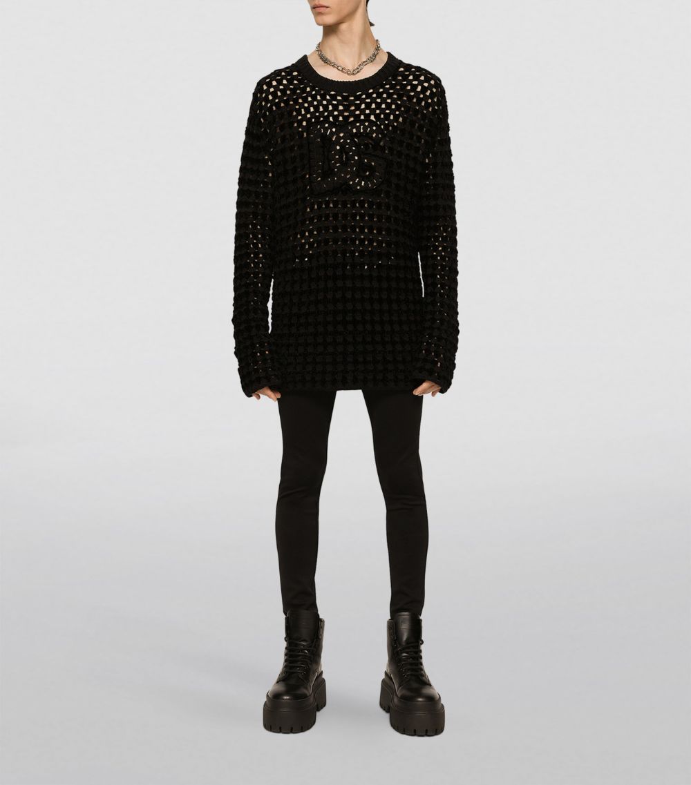 Dolce & Gabbana Dolce & Gabbana Mesh Knit Sweater