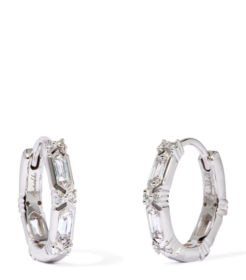 Annoushka Annoushka White Gold And Diamond Hoop Earrings