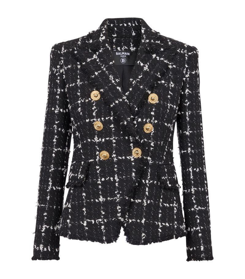 Balmain Balmain Tweed Button-Detail Blazer