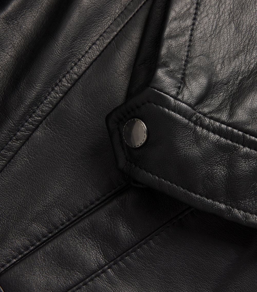 Canali Canali Lambskin Collared Jacket