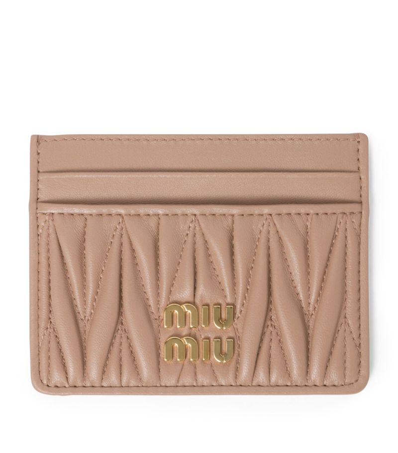 Miu Miu Miu Miu Leather Matelassé Card Holder