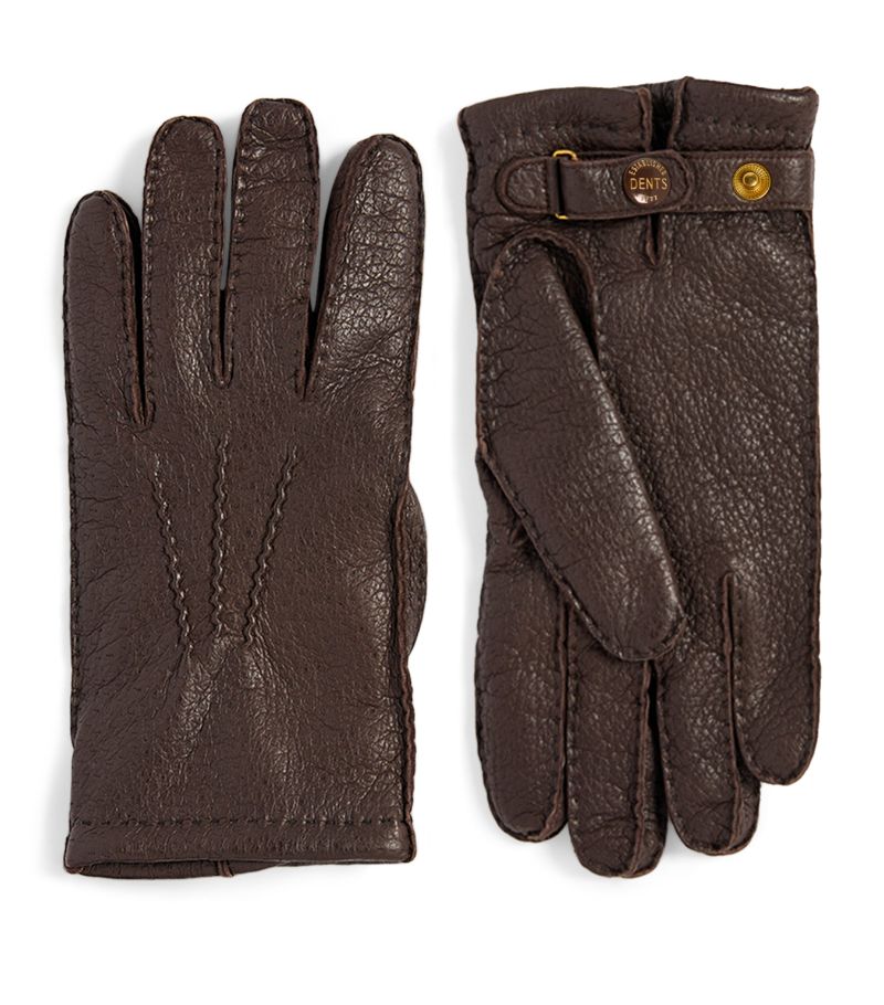 Dents Dents Leather Cashmere-Lined Gloves