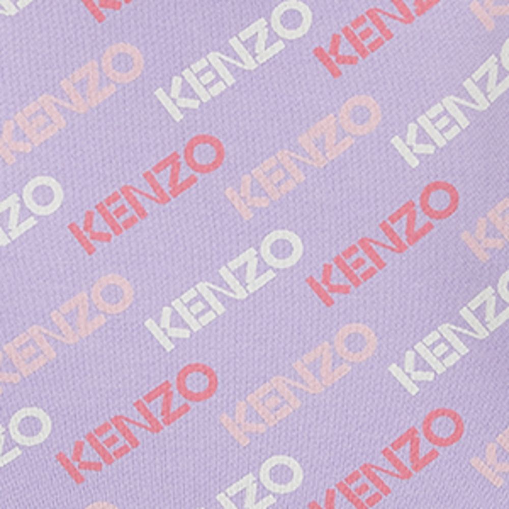 Kenzo Kids Kenzo Kids Cotton Fleece Logo Dress (6-18 Months)