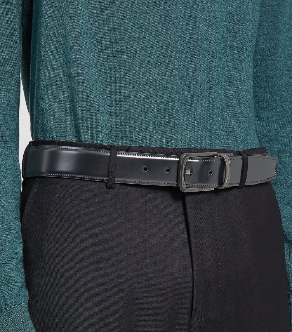 zegna Zegna Leather Reversible Belt