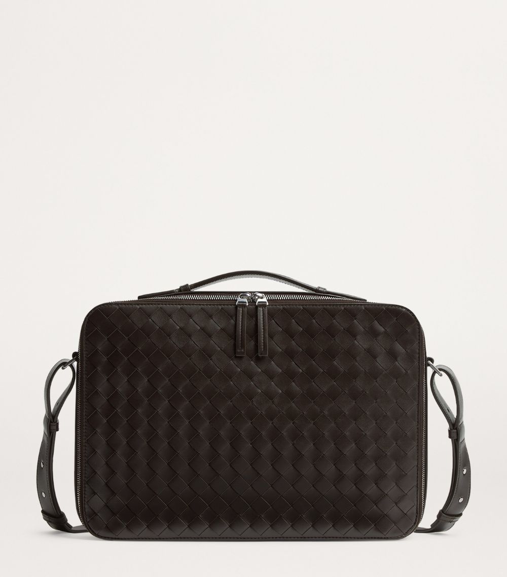 Bottega Veneta Bottega Veneta Slim Intrecciato Leather Getaway Briefcase