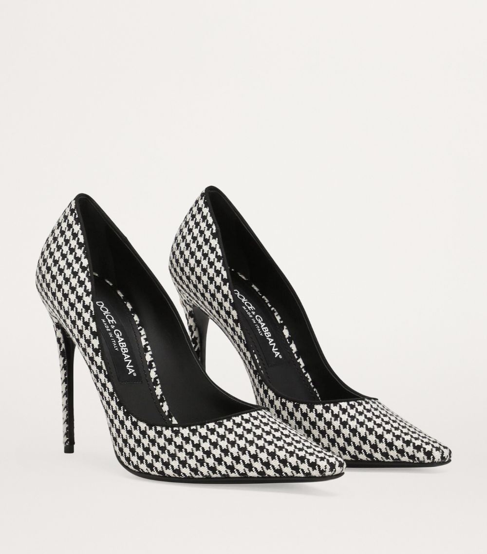 Dolce & Gabbana Dolce & Gabbana Houndstooth Mun Pumps 105