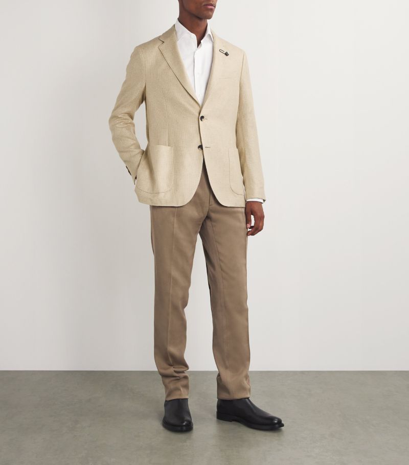 Lardini Lardini Cashmere-Silk Woven Blazer