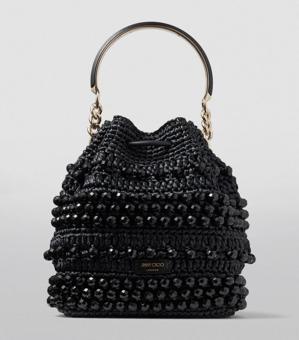 Jimmy Choo Jimmy Choo Raffia Bon Bon Top-Handle Bag