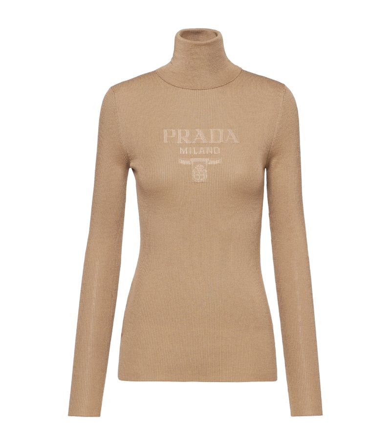 Prada Prada Wool-Blend Rollneck Sweater