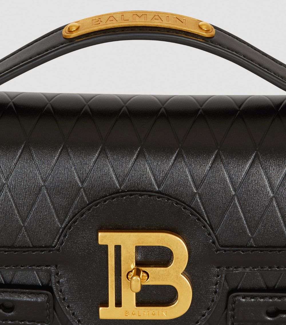 Balmain Balmain Leather B-Buzz 24 Top-Handle Bag