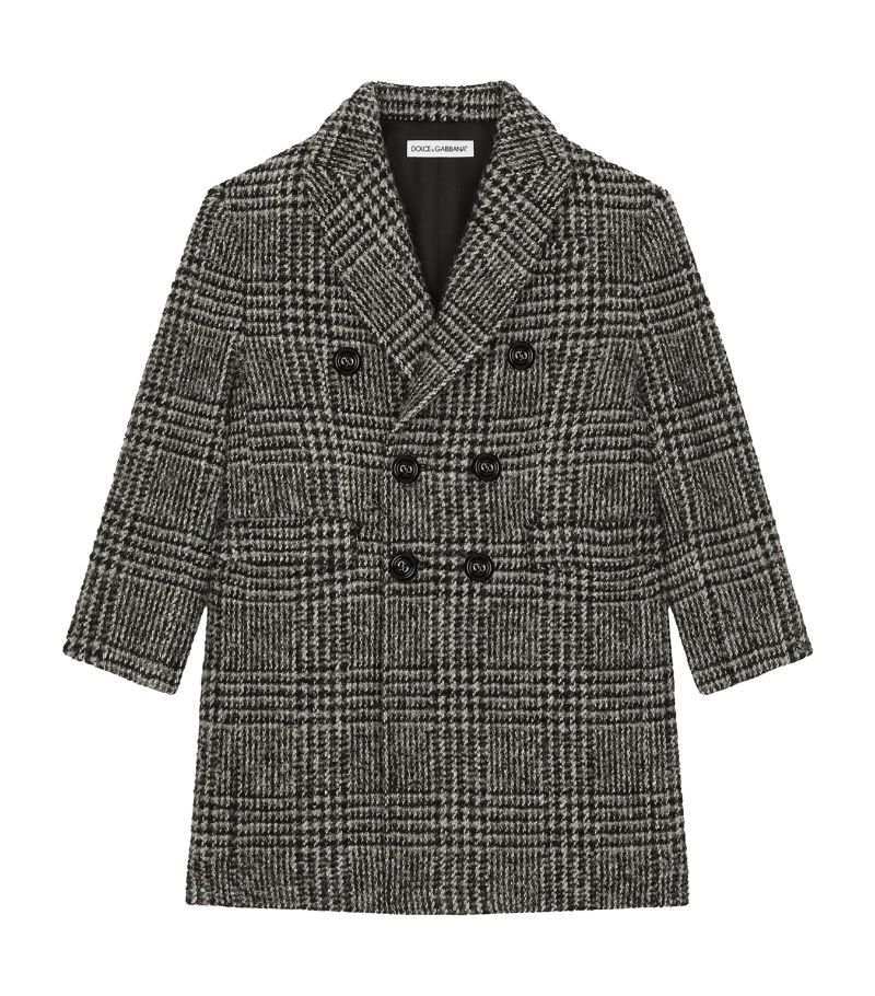 Dolce & Gabbana Dolce & Gabbana Kids Wool-Blend Herringbone Coat (8-12+ Years)