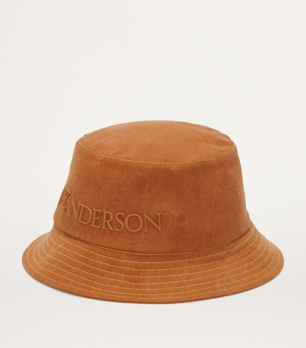 Jw Anderson Jw Anderson Canvas Logo Bucket Hat