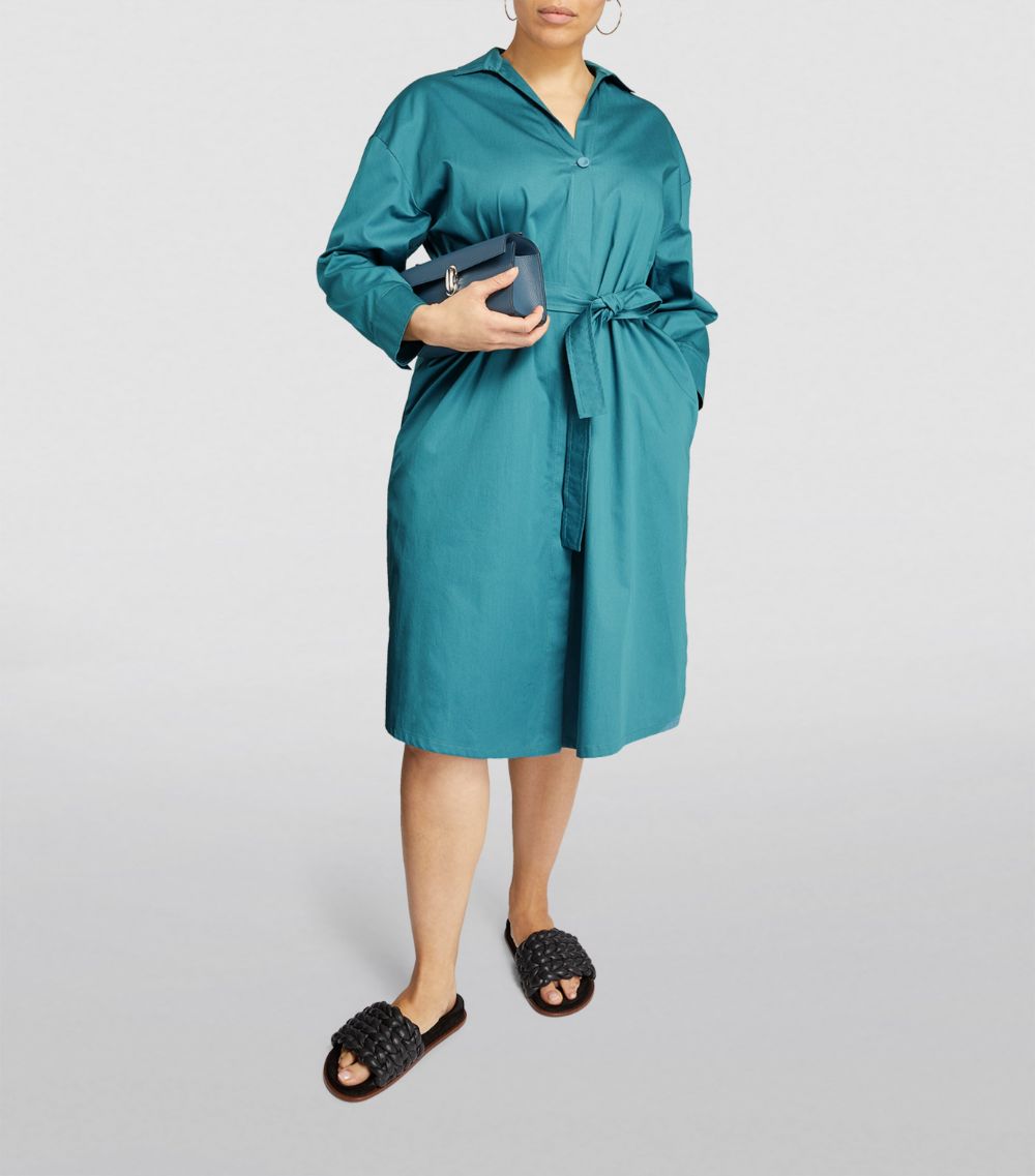 Marina Rinaldi Marina Rinaldi Cotton Shirt Midi Dress