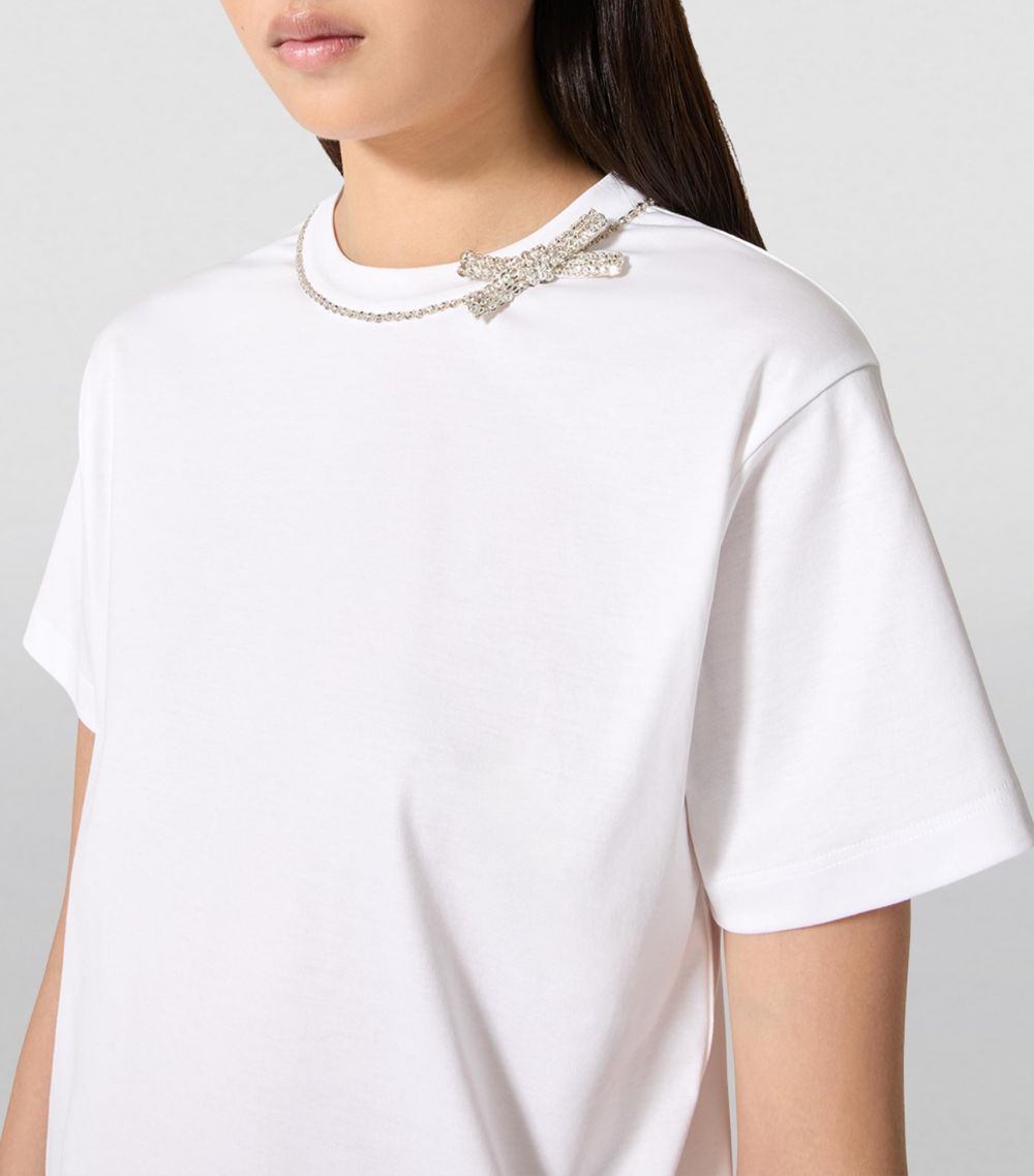 VALENTINO GARAVANI Valentino Garavani Embellished Bow T-Shirt