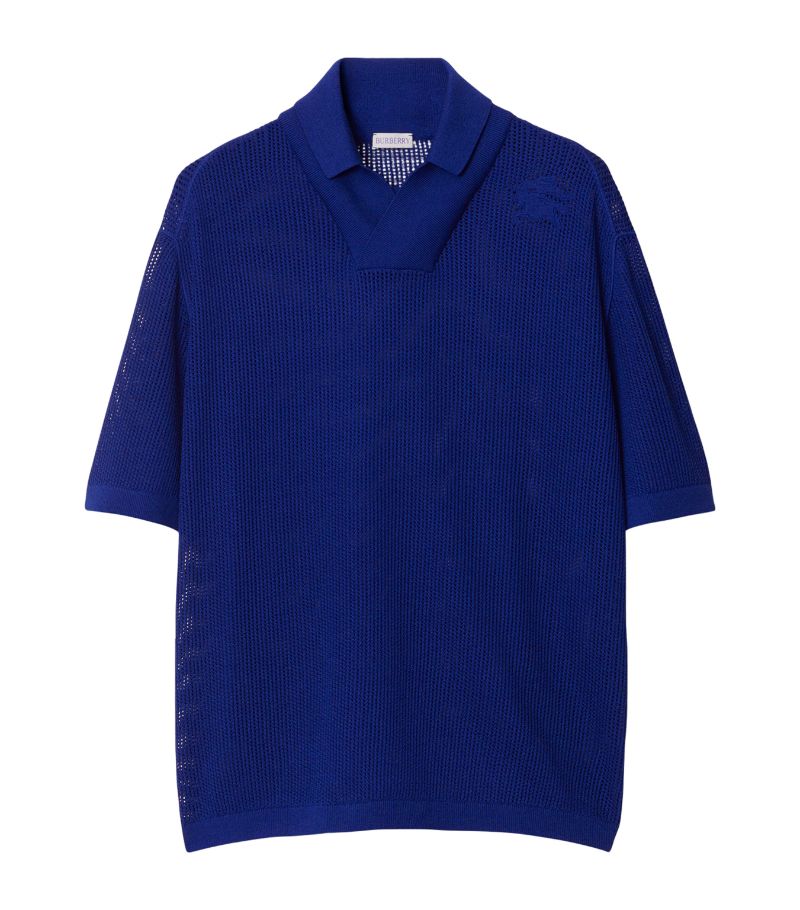 Burberry Burberry Silk-Cotton Mesh Polo Shirt