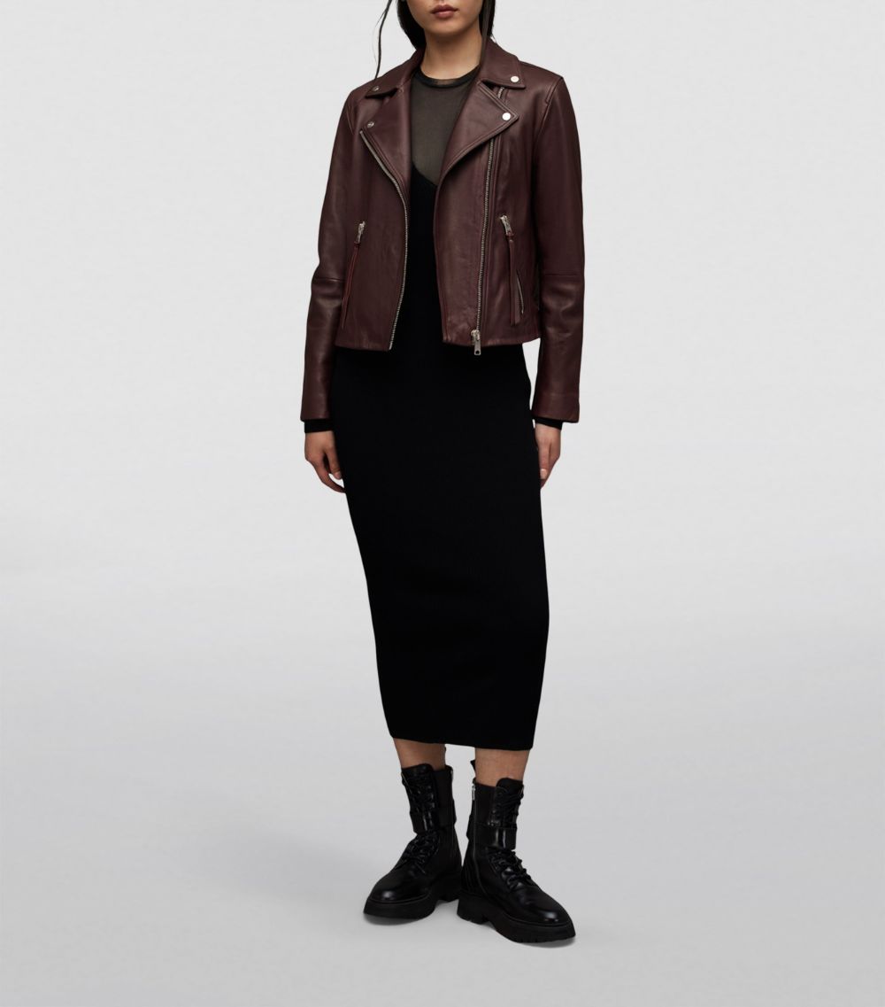 Allsaints AllSaints Leather Dalby Biker Jacket